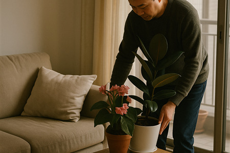 每到五度就把蘭花秋海棠橡皮樹搬進屋裡的匆忙時刻