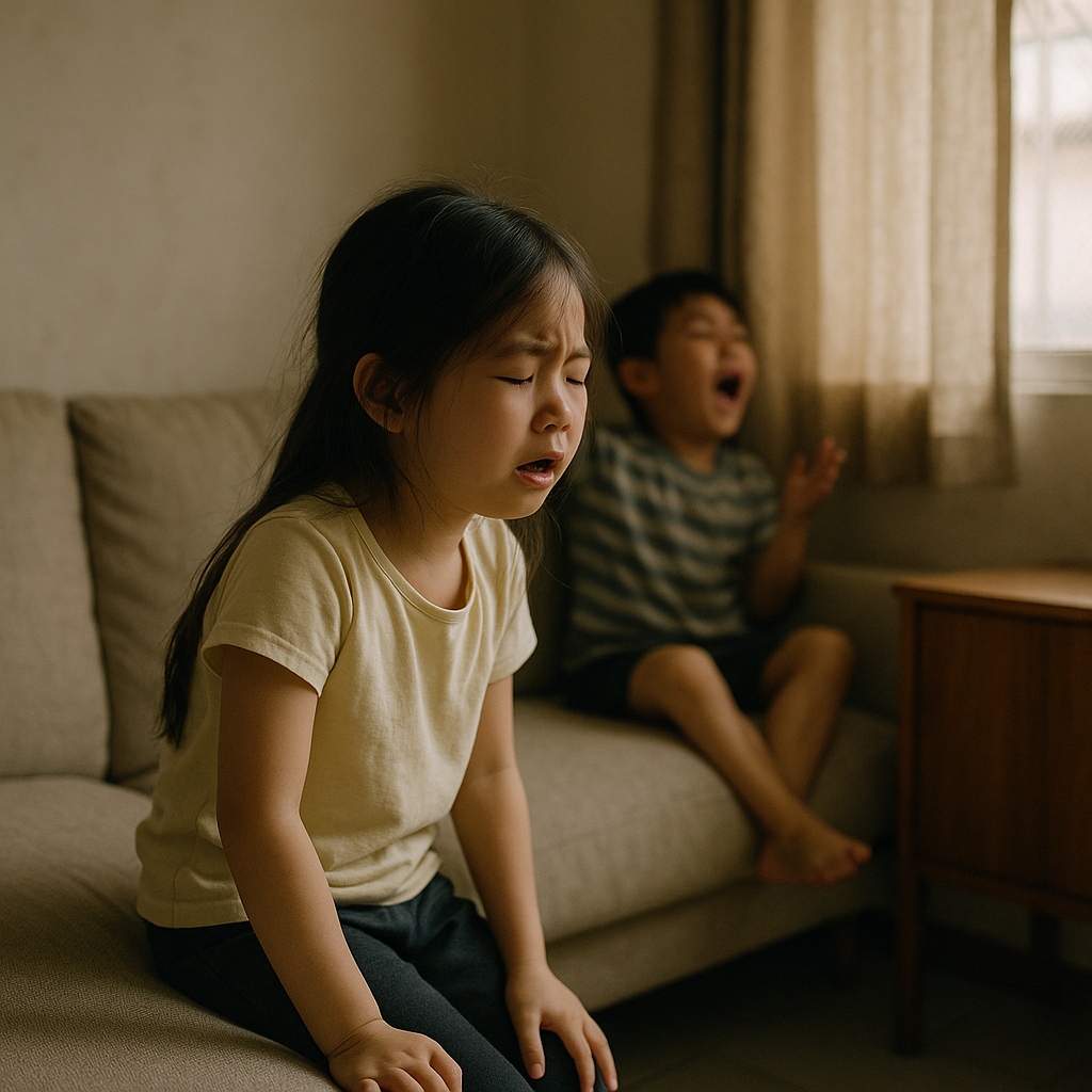 她一遍又一遍說『我最想媽媽』，聲音在吵雜中消失