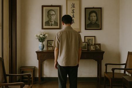 堂屋像展覽室：父親身影被懸掛在記憶的路線上