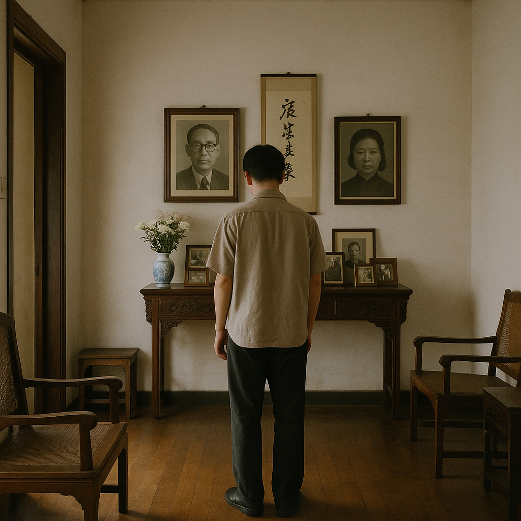 堂屋像展覽室：父親身影被懸掛在記憶的路線上