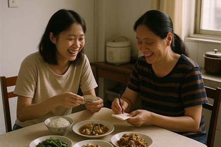 她們用幾十塊錢拼湊一桌飯菜，笑裏藏着驕傲和倚靠日常儀式感