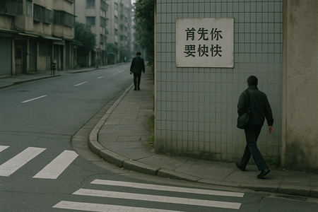 星期四清晨，街口擠成一張臉你會怎麼走？